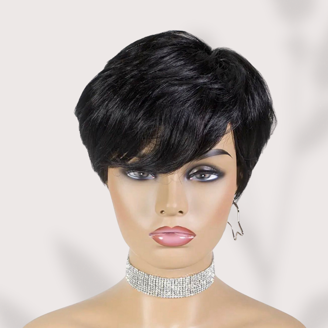 courtes Perruques cheveux humains bresilienne naturelle