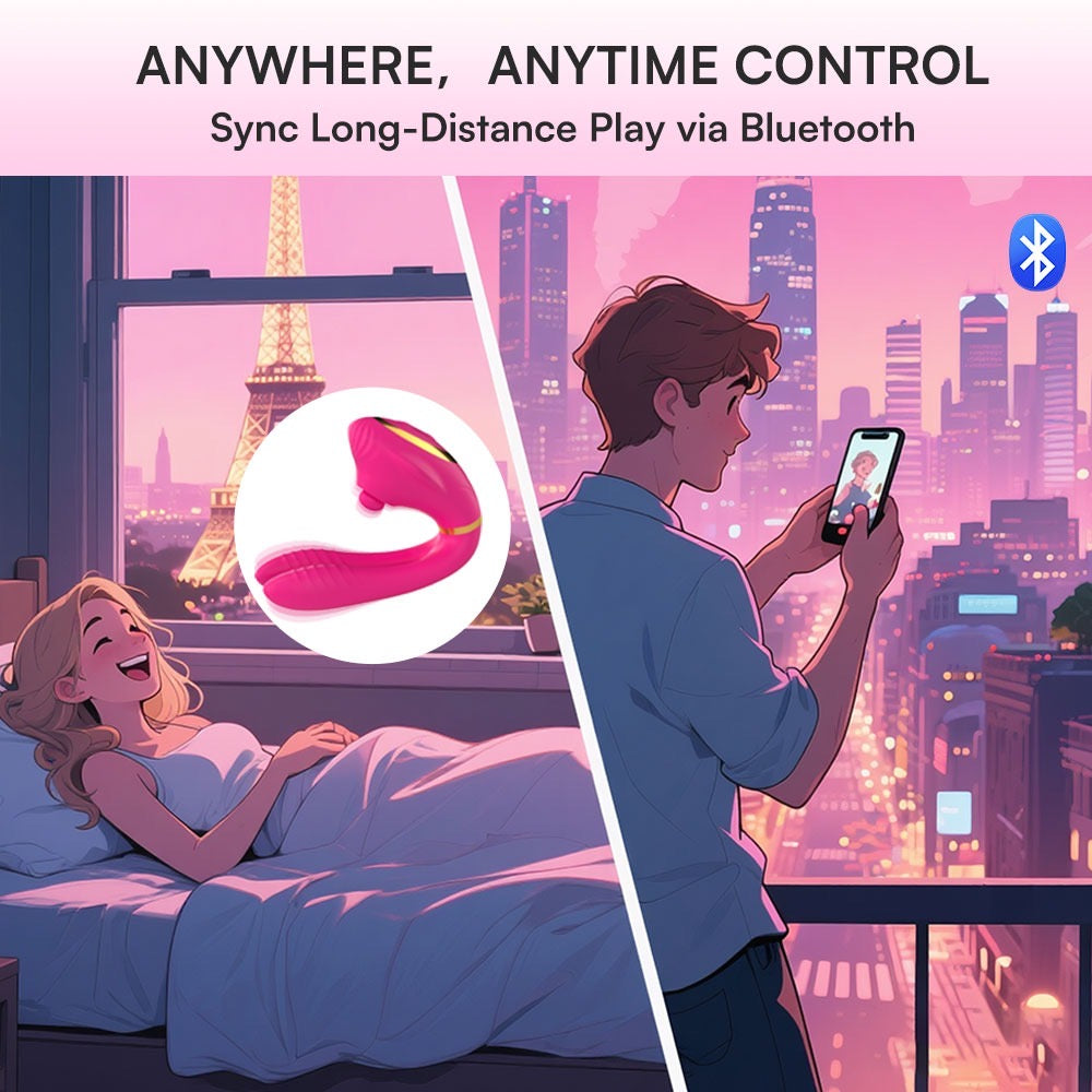 Vibrateur clitoridien et point G portable à télécommande, jouet sexuel vibrant flexible pour adultes,