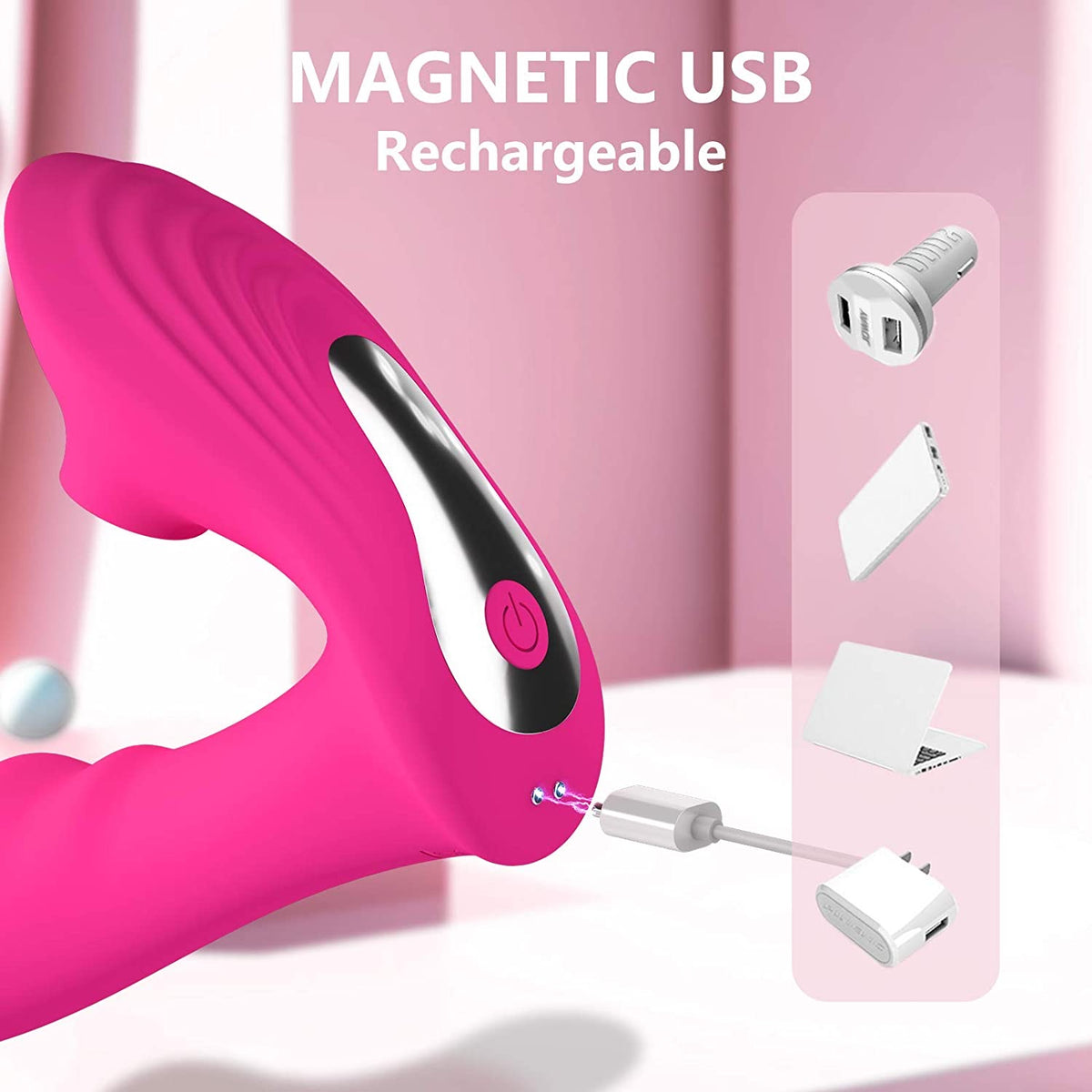 Vibrateur G-Spot 3 Jours 10 Modes Puissants, Suceur Clitoridien, Jouets Sexuels Oraux pour Femmes et Couples,