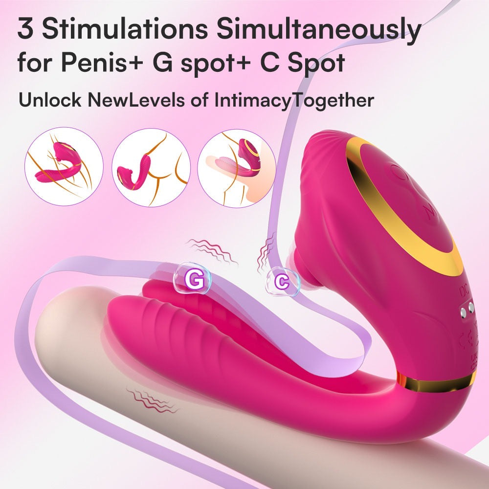 Vibrateur clitoridien et point G portable à télécommande, jouet sexuel vibrant flexible pour adultes,
