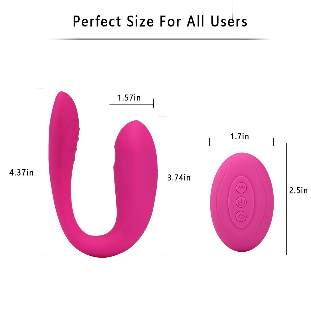 Vibrateur en forme de U, mini télécommande, stimulation du point G pour femmes,