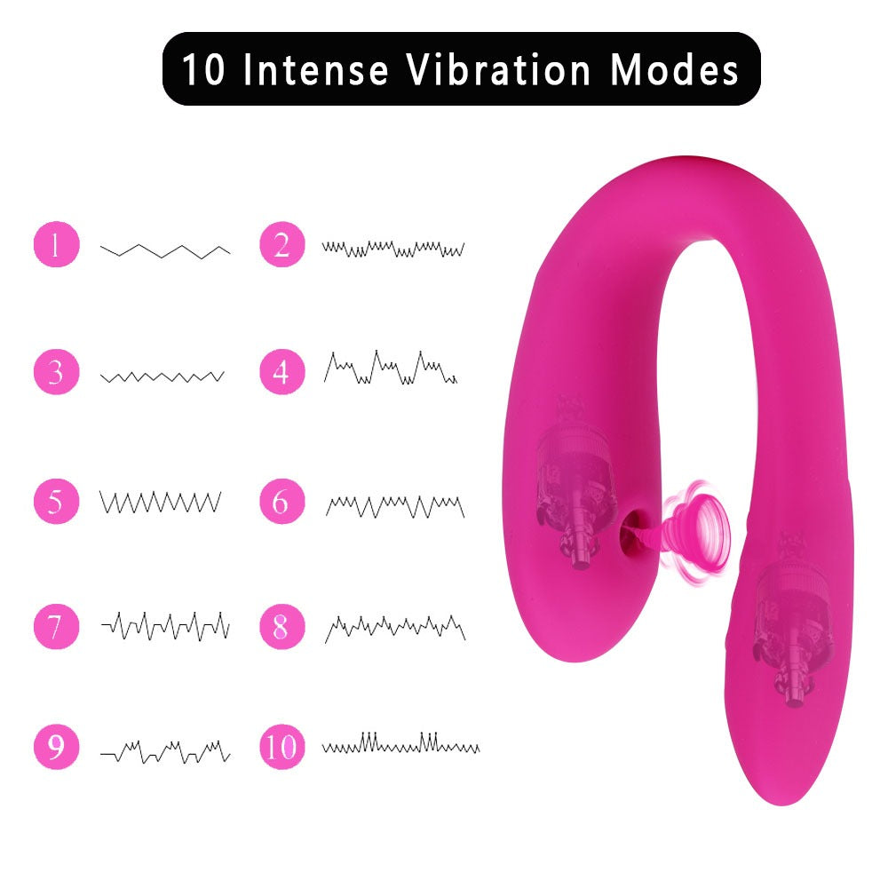 Vibrateur en forme de U, mini télécommande, stimulation du point G pour femmes,
