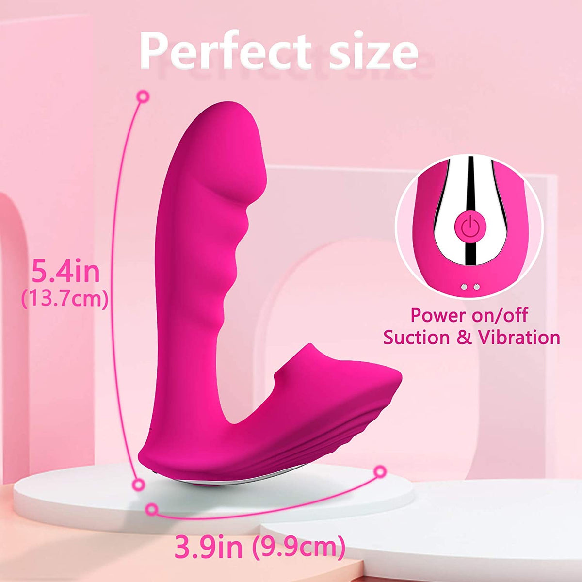 Vibrateur G-Spot 3 Jours 10 Modes Puissants, Suceur Clitoridien, Jouets Sexuels Oraux pour Femmes et Couples,
