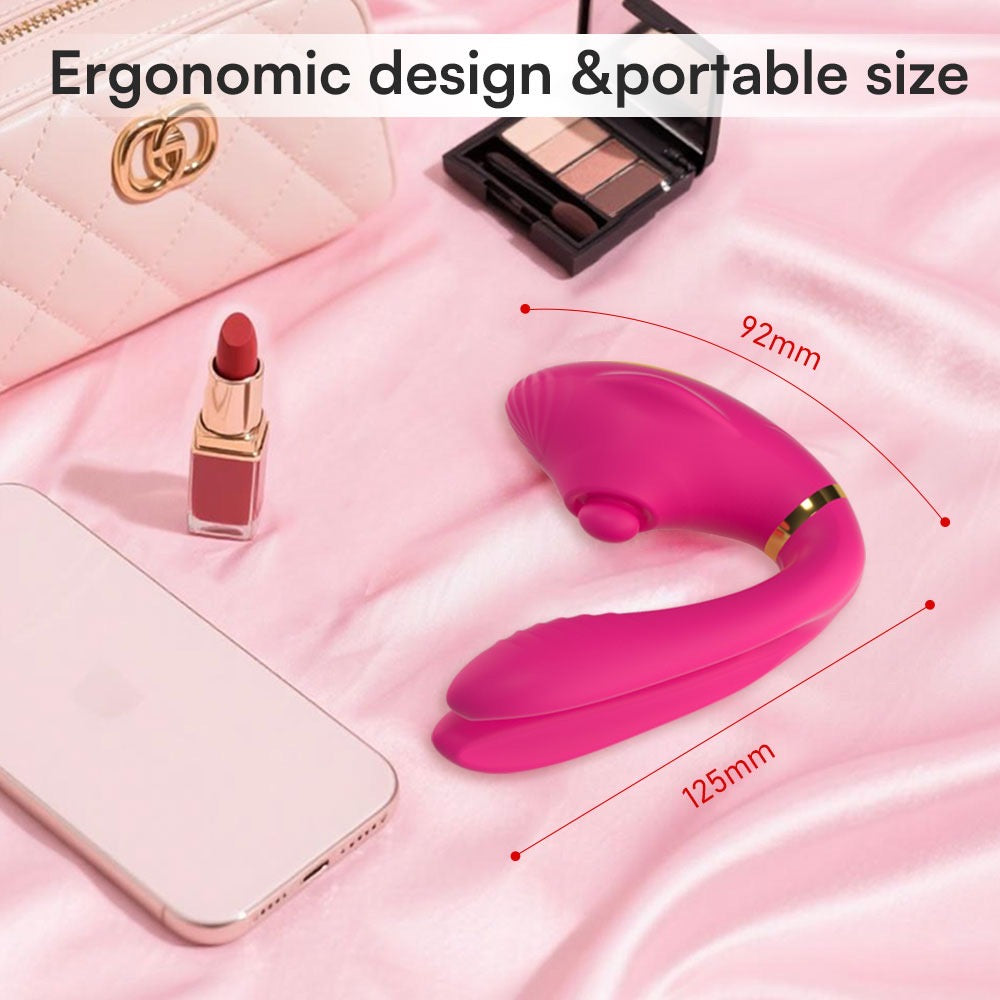Vibrateur clitoridien et point G portable à télécommande, jouet sexuel vibrant flexible pour adultes,