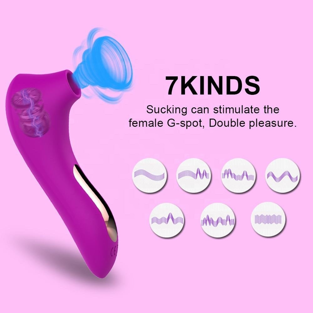Stimulateur clitoridien silencieux pour femmes, jouet pour adultes, masturbateur pour point G, vibrateur à succion clitoridienne