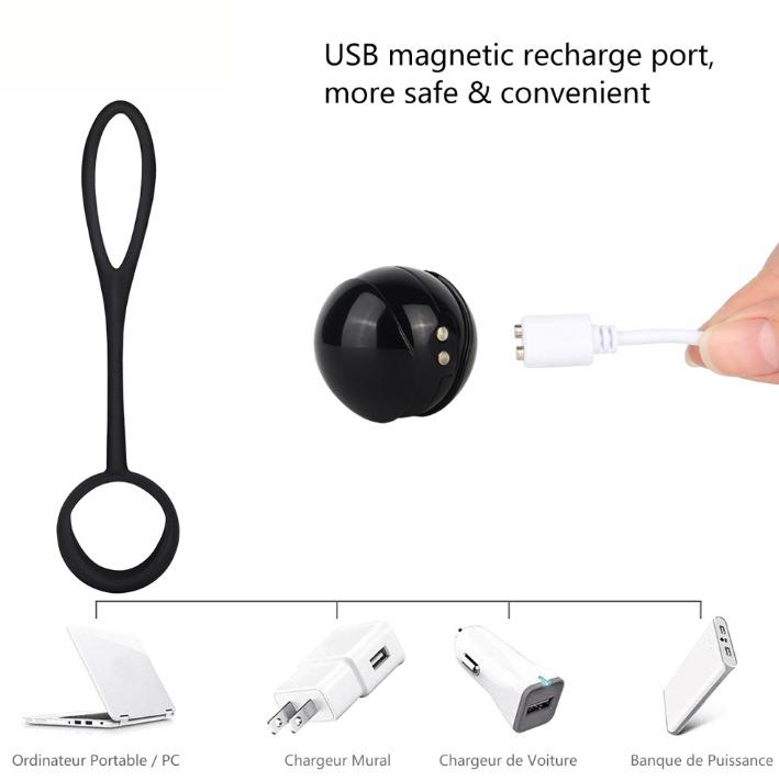 Boules d'exercice pour plancher pelvien serré et vaginal sans fil télécommandées Boules vaginales pour femmes Vibrateur de Kegel ...