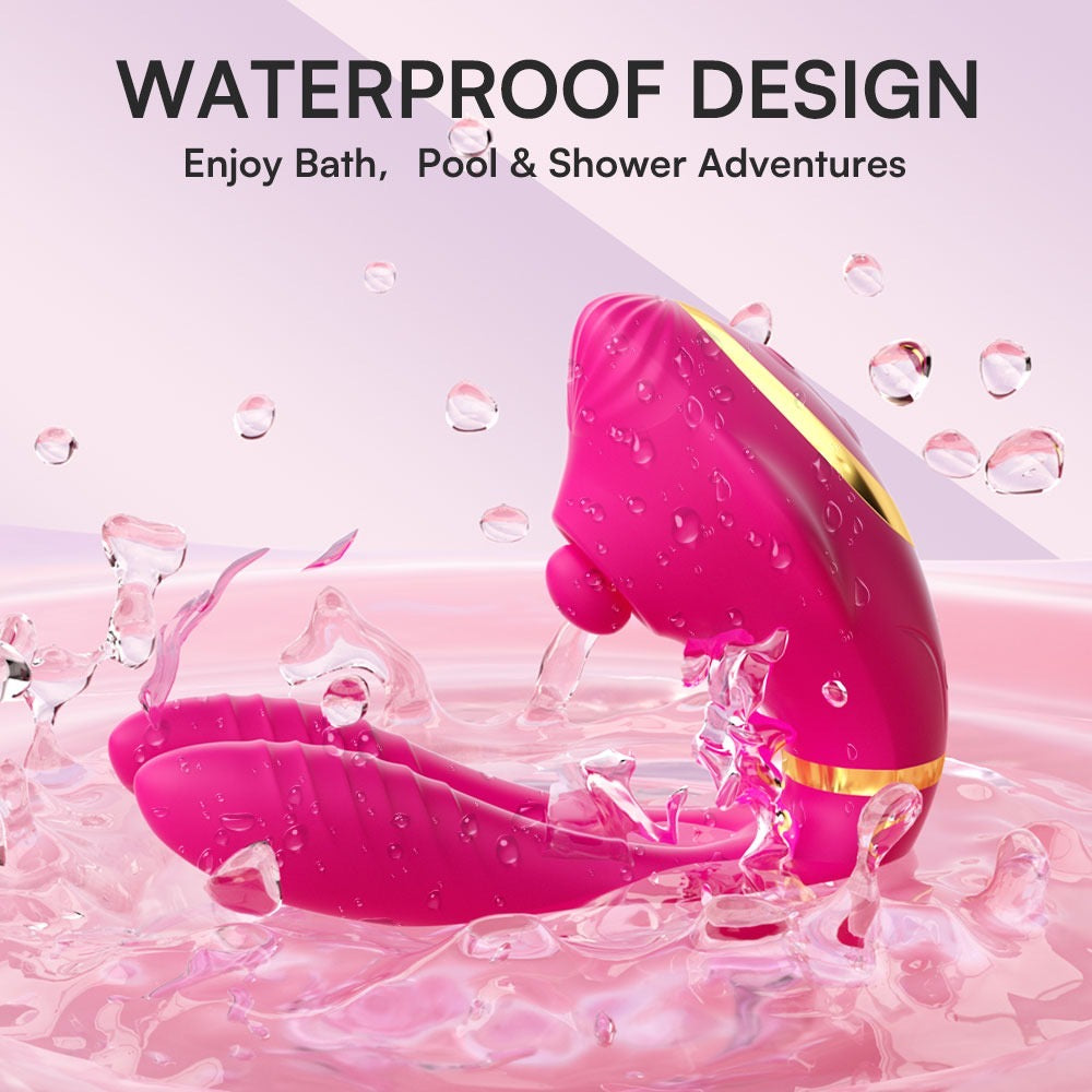 Vibrateur clitoridien et point G portable à télécommande, jouet sexuel vibrant flexible pour adultes,