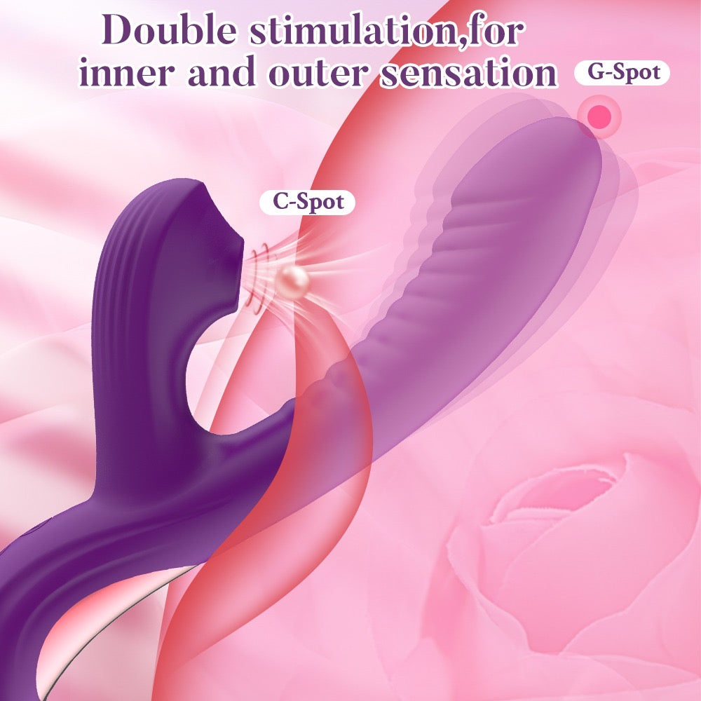 Vibrateur clitoridien pour femme,
stimulateur de clitoris à succion, imitant les mouvements