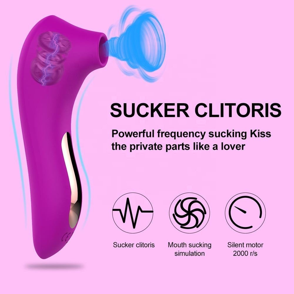 Stimulateur clitoridien silencieux pour femmes, jouet pour adultes, masturbateur pour point G, vibrateur à succion clitoridienne